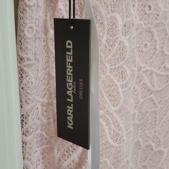 Karl Lagerfeld Lacy, Embroidered Sheath Dress - Picture 4 of 6